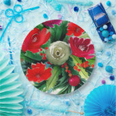 KerstBouquet Papieren Bordje (Feest)