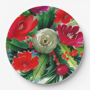 KerstBouquet Papieren Bordje