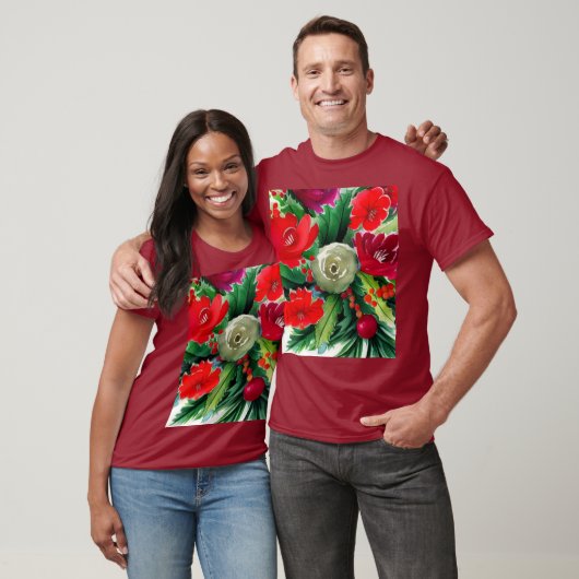 KerstBouquet T-shirt (Unisex)