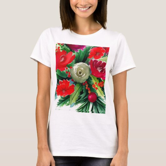 KerstBouquet T-shirt (Voorkant)