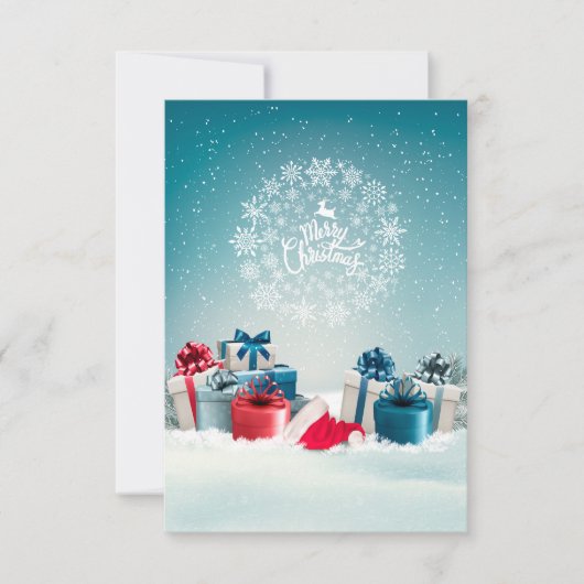 kerstbox Dank je wel Bedankkaart (Voorkant)