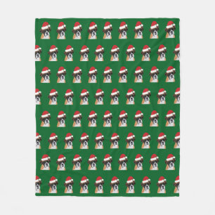 kerstboxer Dog Fleece Deken