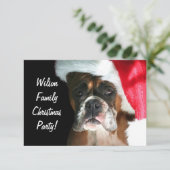 kerstboxer Dog Kaart (Staand voorkant)