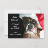 kerstboxer Dog Kaart (Achterkant)