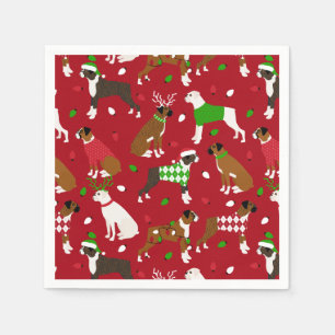 kerstboxer Dog Servet