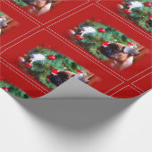 kerstboxershondpakpapier cadeaupapier (Hoek)