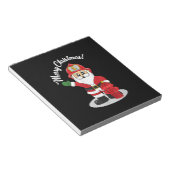 Kerstbrandweerman, Santa Winter Notitieblok (Schuin)