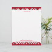 Kerstbreiwerk Custom Briefhoofd (Staand voorkant)