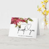 KerstBridesmaid Dank je cadeaufeest Kaart (Gele Bloem)