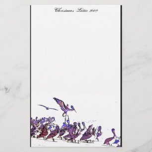 Kerstbrief 2009 voor Pelicans Briefpapier