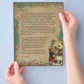  kerstbrief 4 foto's achteraan flyer (Hand)