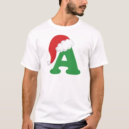 Kerstbrief A-alfabet Shirt (Voorkant)