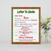 kerstbrief aan de kerstman (Staand voorkant)