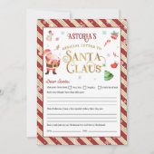 Kerstbrief aan Sinterklaas gepersonaliseerd Kaart (Voorkant)