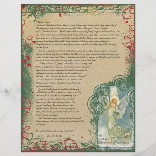  kerstbrief Angel (Voorkant)