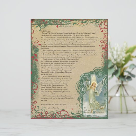 kerstbrief Angel (Staand voorkant)