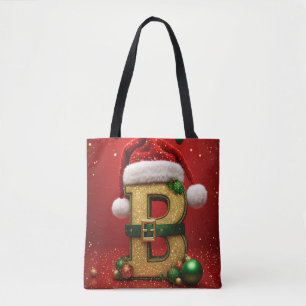 Kerstbrief B Met Groenblijvende Kerst Details Draagtas
