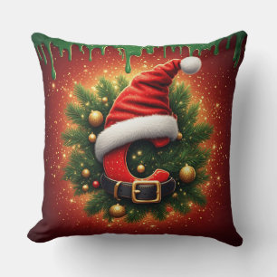Kerstbrief C Met Festieve Dennenkrans 🎄 Kussen