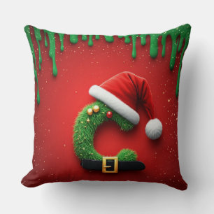 Kerstbrief C Met Kerstkrans Stijl 🎁 Kussen