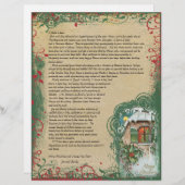  kerstbrief Cottage Winter Scene (Voorkant / Achterkant)