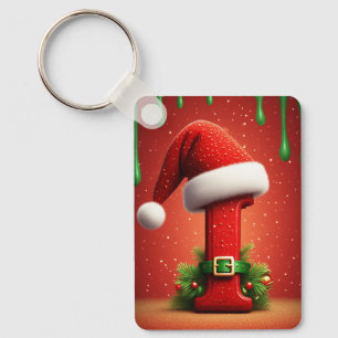 Kerstbrief I Met Kerstornamentstijl 🎄 Sleutelhanger
