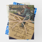 kerstbrief inpakpapier vel (In situ)