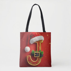 Kerstbrief J Monogram Vakantieslinger 🎅 Draagtas