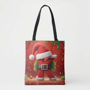 Kerstbrief K Met Dennenkrans Kerstglans 🎅 Draagtas