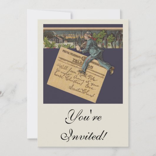 kerstbrief kaart (Voorkant)