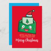 kerstbrief kaart (Voorkant / Achterkant)