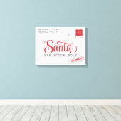 Kerstbrief Kerstmis Canvas Home Decor (Insitu (Houten vloer))