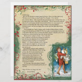  kerstbrief met joyous Shopper (Voorkant / Achterkant)