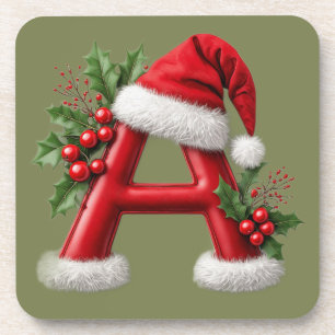 ☕ Kerstbrief Monogram Cadeau Voor Thuisbar 🎅 Bier Onderzetter