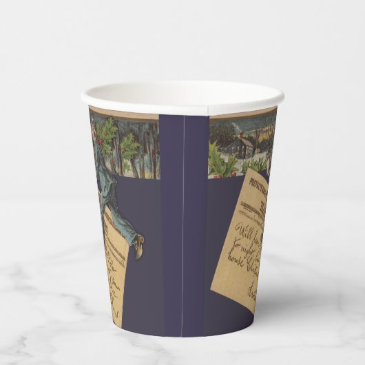  kerstbrief papieren bekers (Rechts)