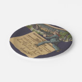 kerstbrief papieren bordje (Gekanteld)