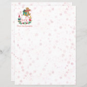 kerstbrief Personal Cute Holiday Village (Voorkant / Achterkant)