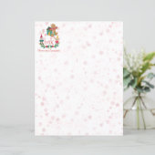 kerstbrief Personal Cute Holiday Village (Staand voorkant)