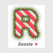 Kerstbrief R Sticker (Vel)