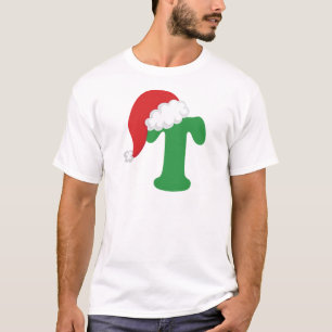 Kerstbrief T-alfabet T-shirt