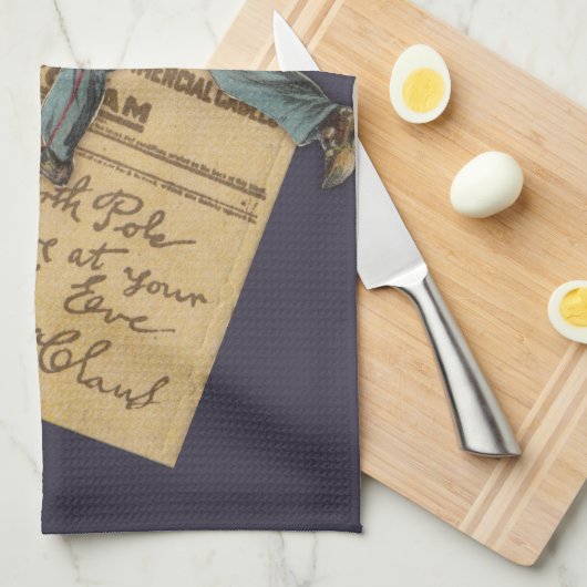 kerstbrief theedoek (Quarter Fold)