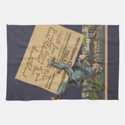 kerstbrief theedoek (Horizontaal)