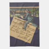 kerstbrief theedoek (Verticaal)