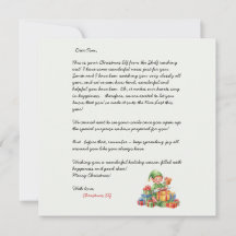 Kerstbrief van de Kerstelf