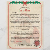 Kerstbrief van de Kerstman Flyer (Voorkant)