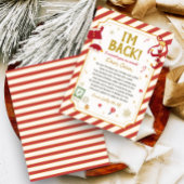 Kerstbrief van Elf Aankomstbriefkaart Kaart