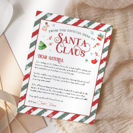 Kerstbrief van Sinterklaas gepersonaliseerd