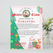 Kerstbrief van Sinterklaas Nice List Certificaat (Staand voorkant)