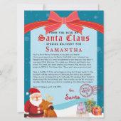 Kerstbrief van Sinterklaas Nice List-certificaat (Voorkant)