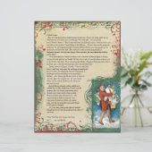 Kerstbrief van Vintage Joyous Shopper (Staand voorkant)