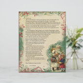  kerstbrief voor Santa Retro (Staand voorkant)